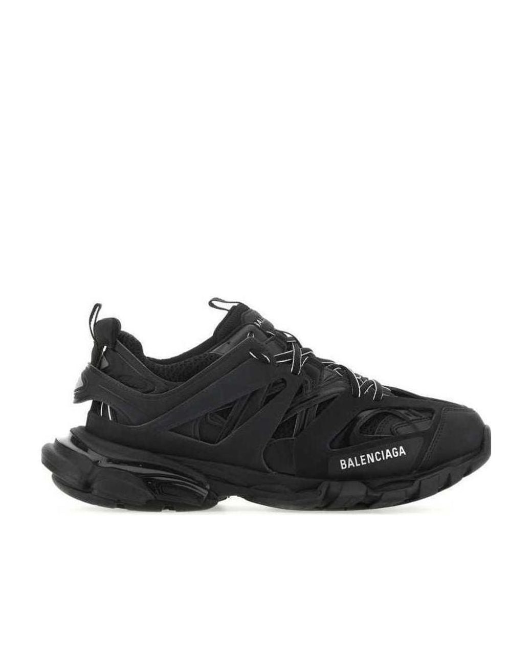 Balenciaga Black Track Lace-Up Sneakers for men