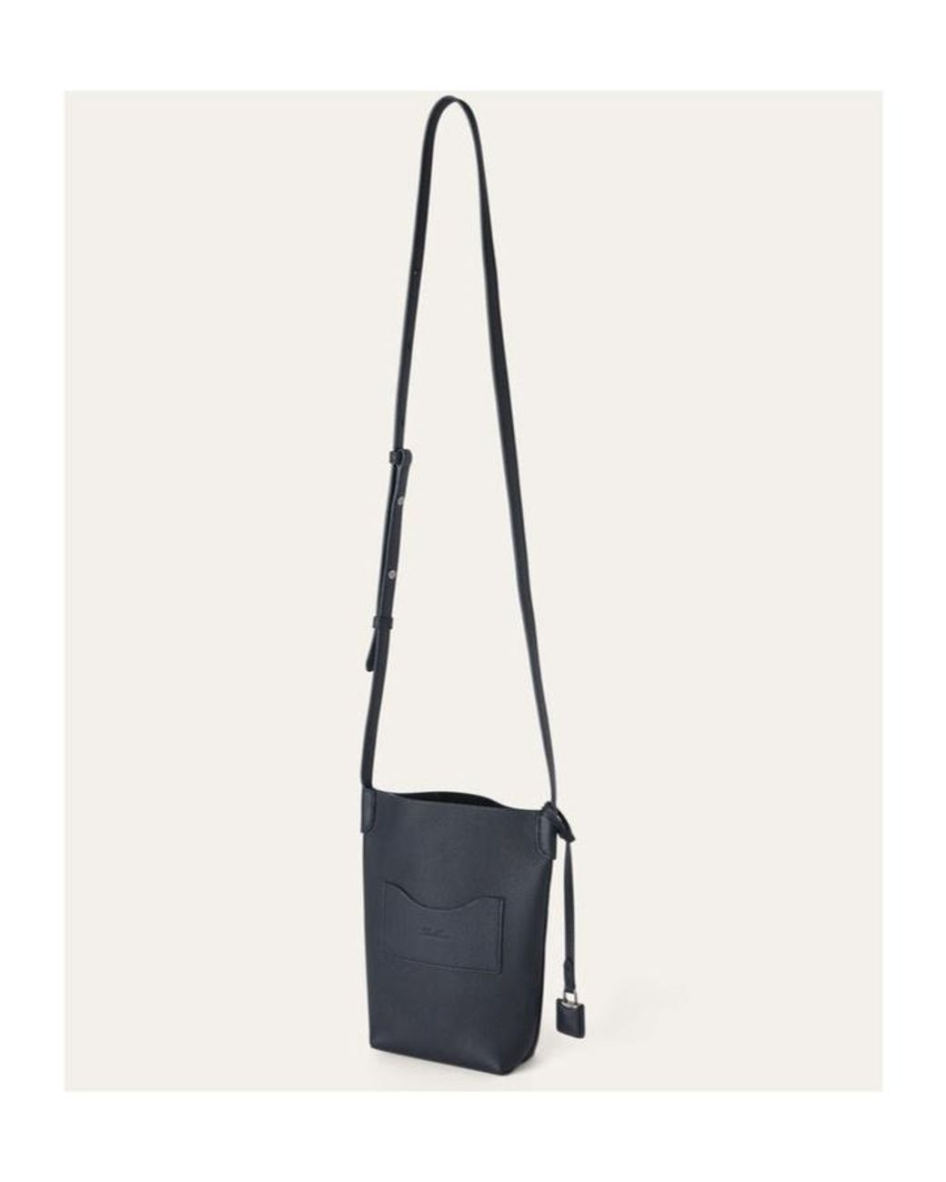 Loro Piana Blue Hanging Neck Mobile Phone Bag for men