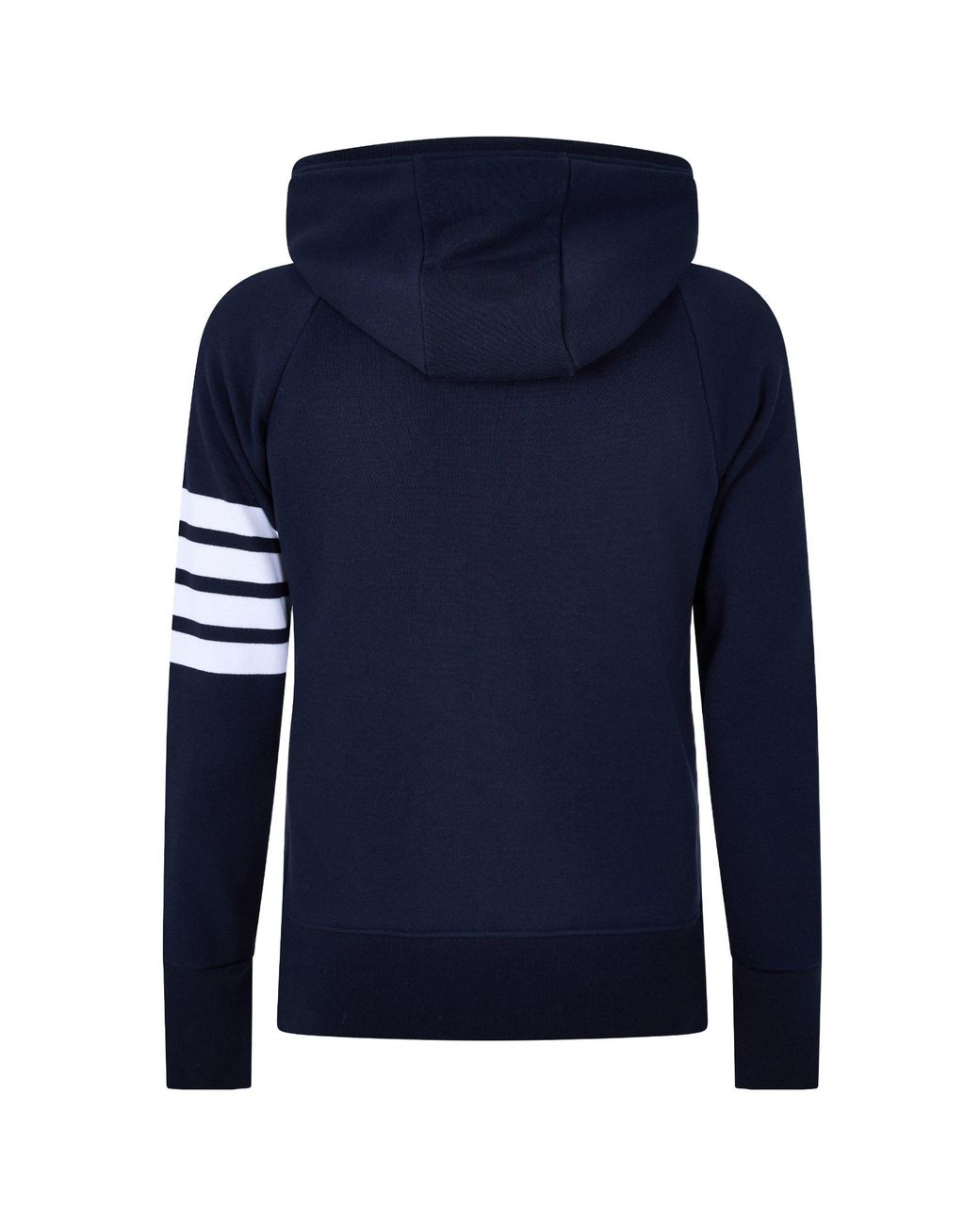 Thom Browne Blue Classic Four-Bar Zip Hooded Sweatshirt for men