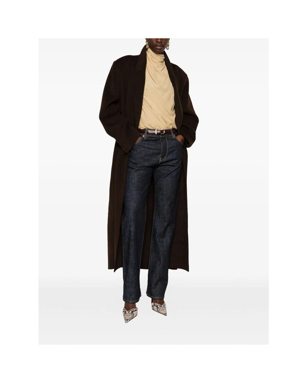 Fendi Blue Straight-Leg Slim Fit Jeans