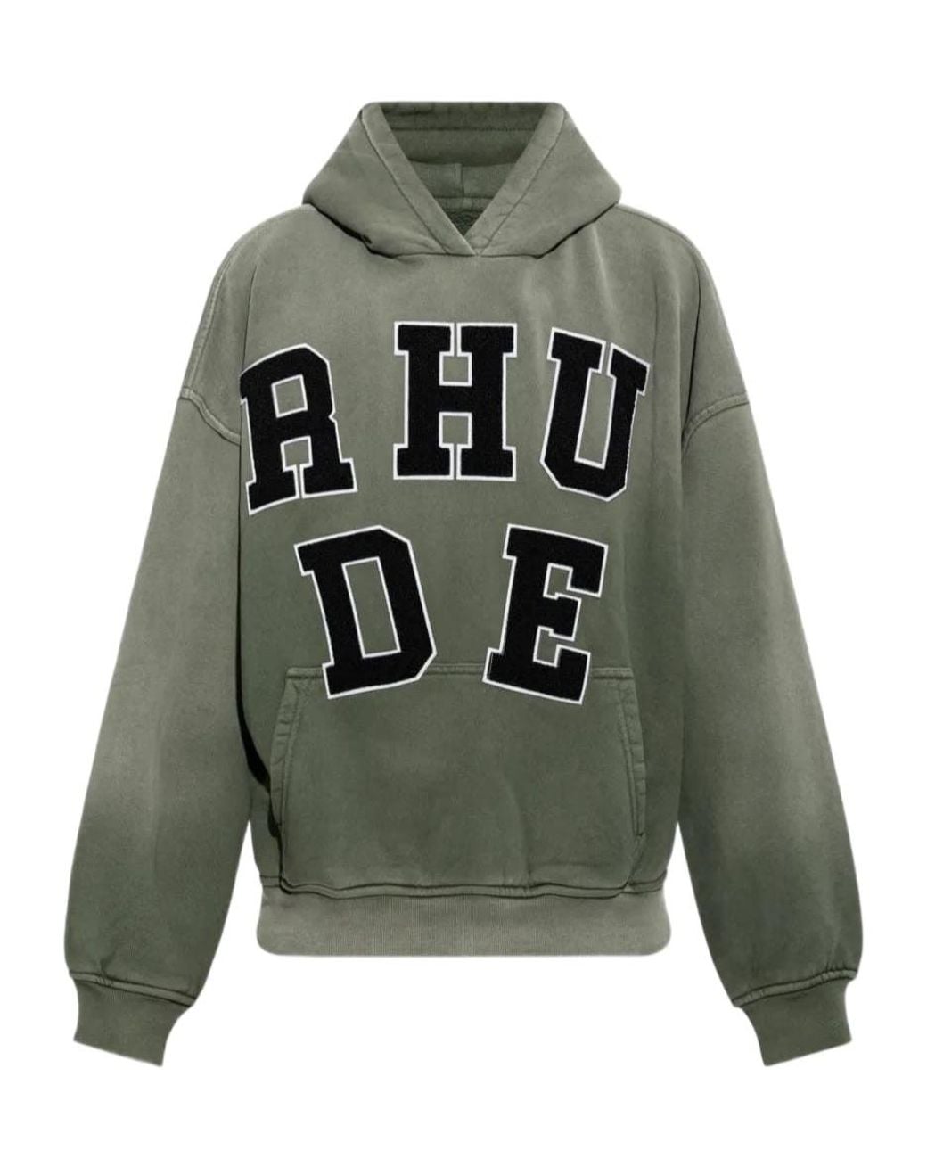 Rhude Gray Long-Sleeve Sweatshirt for men