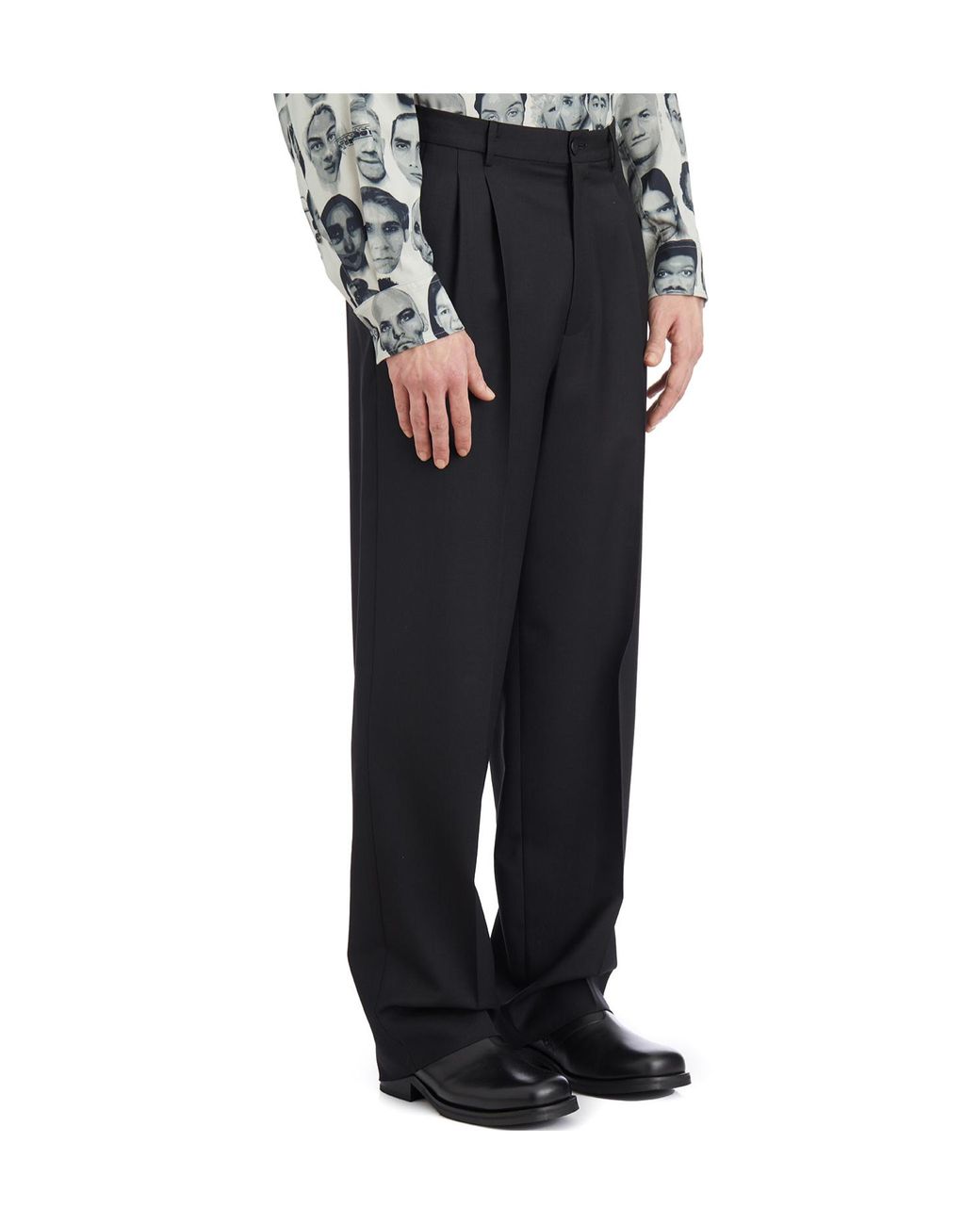 パンツ Magliano 22FW Black Slacks Pants Magliano Double Pleat Straight Pants in Black for Men | Lyst
