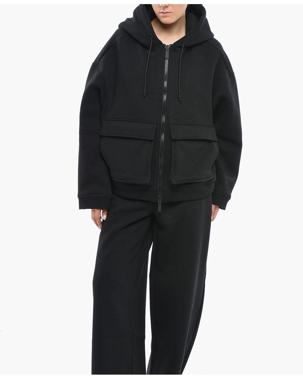 DSquared² Black Icon New Generation Balloon Cargo Hoodie