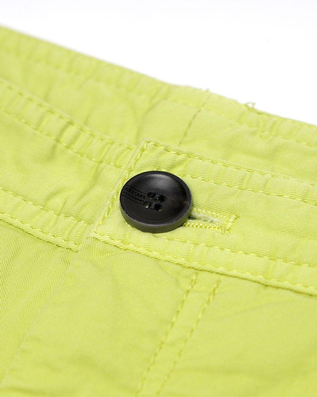 Armani Collezioni Yellow Logo Shorts for men