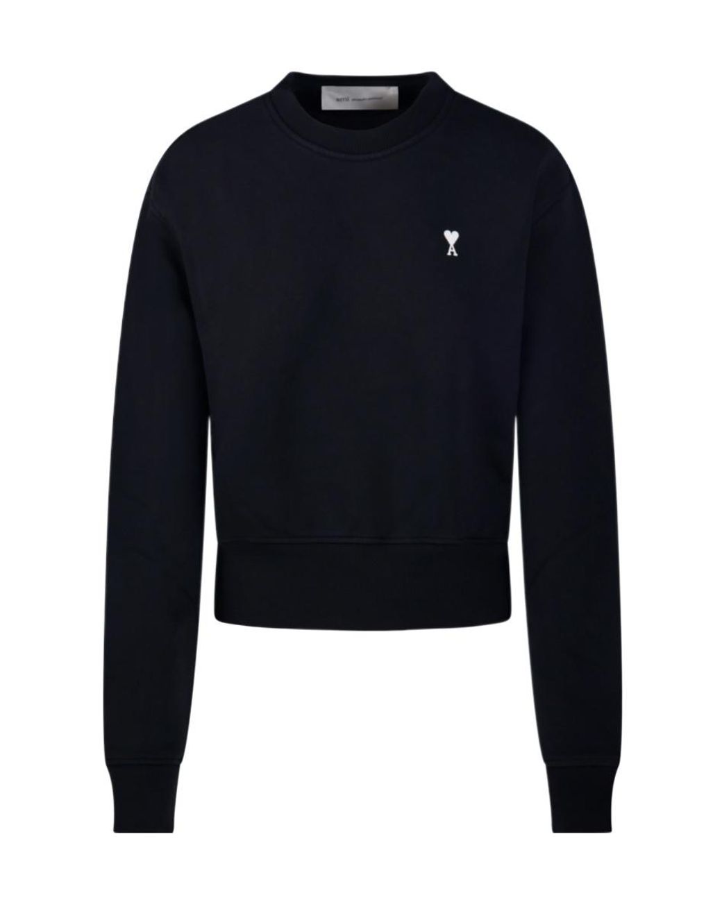 AMI Blue Long-Sleeve Knit Top
