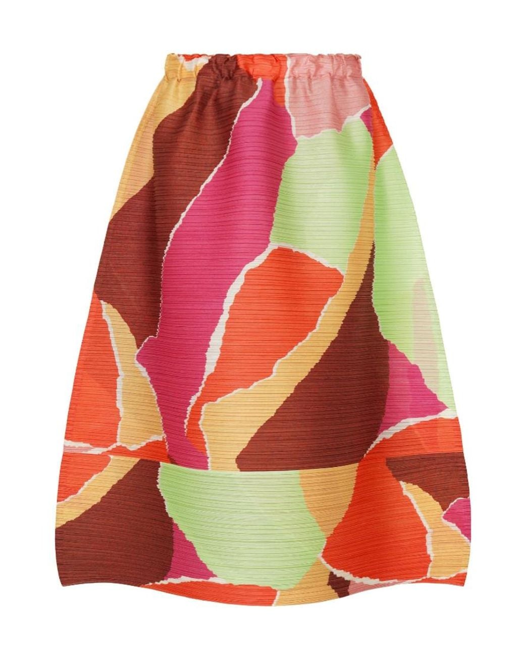 Pleats Please Issey Miyake Red Surprise Skirt