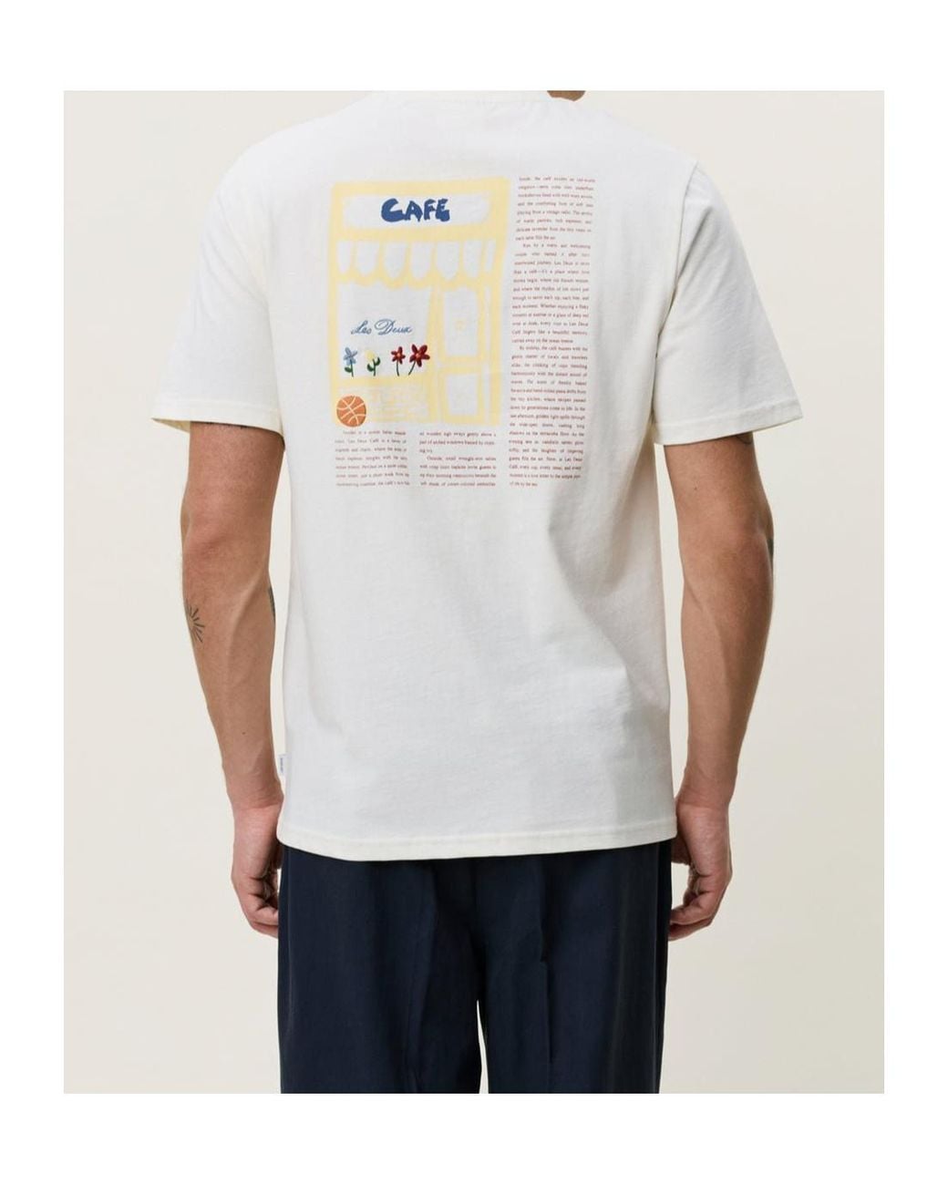 Les Deux White Short-Sleeved T-Shirt for men