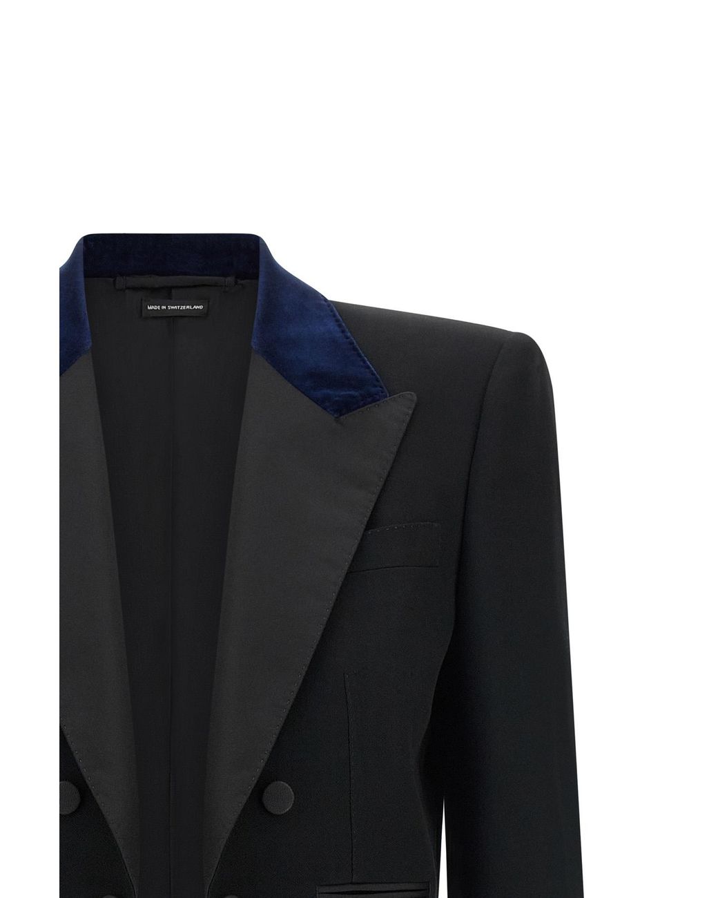 Tom Ford Black Sharp Cropped Blazer
