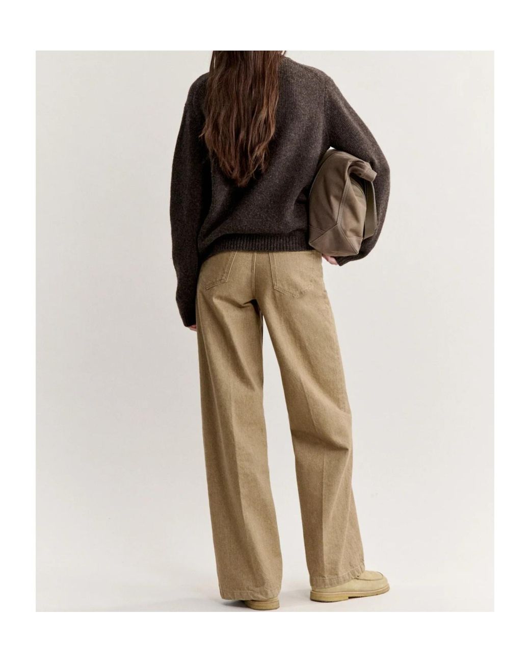 Maison Kitsuné Brown Dressed Fox Intarsia Wool Jumper