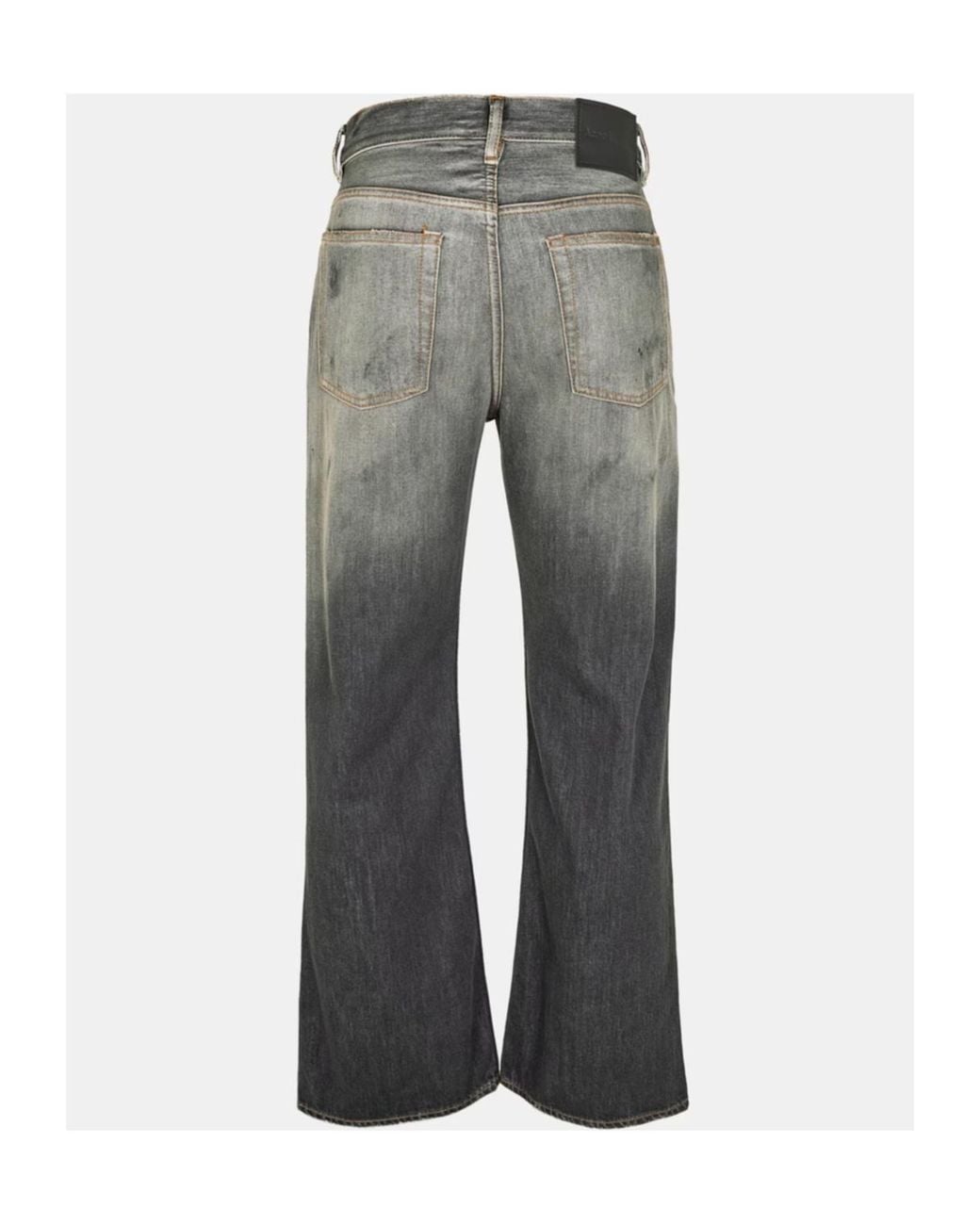 Acne Gray Wide Leg Jeans for men