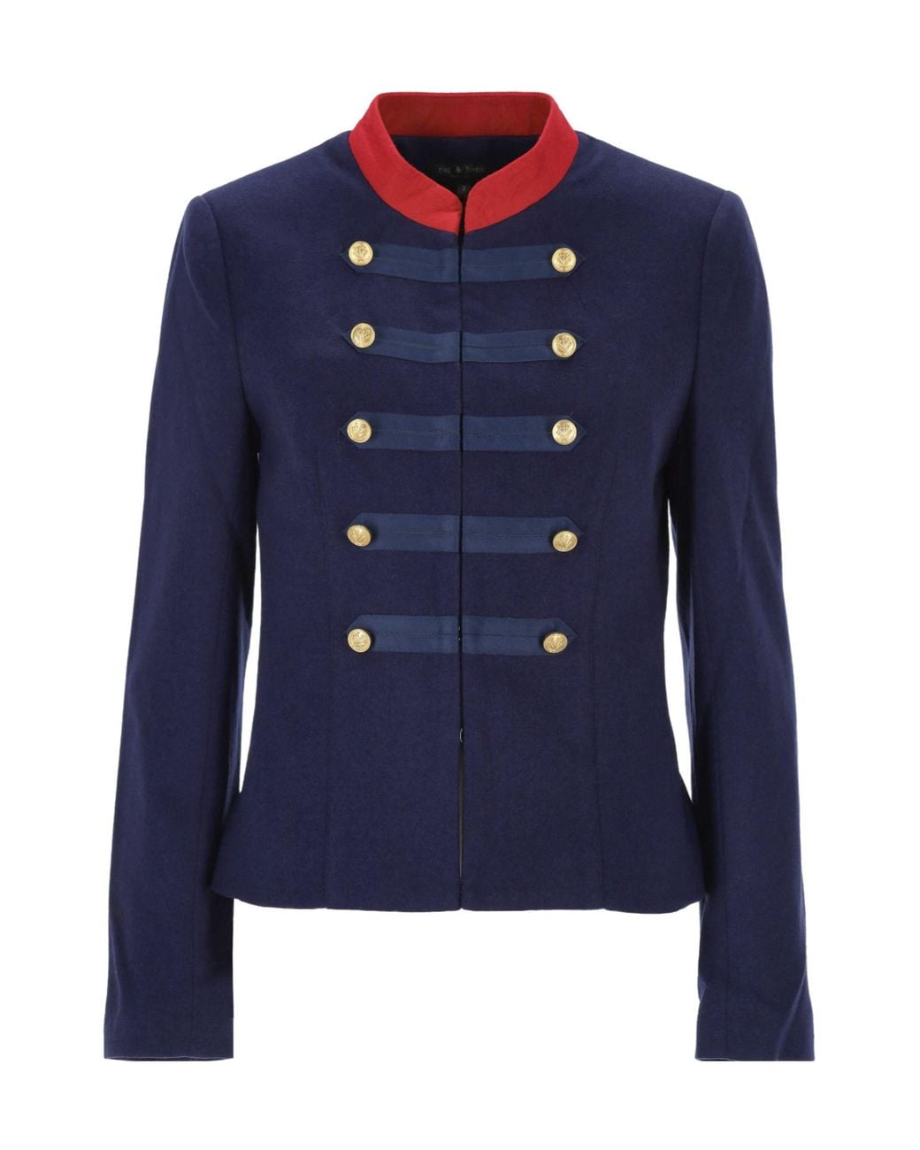 Rag & Bone Blue Long-Sleeve Casual Jacket