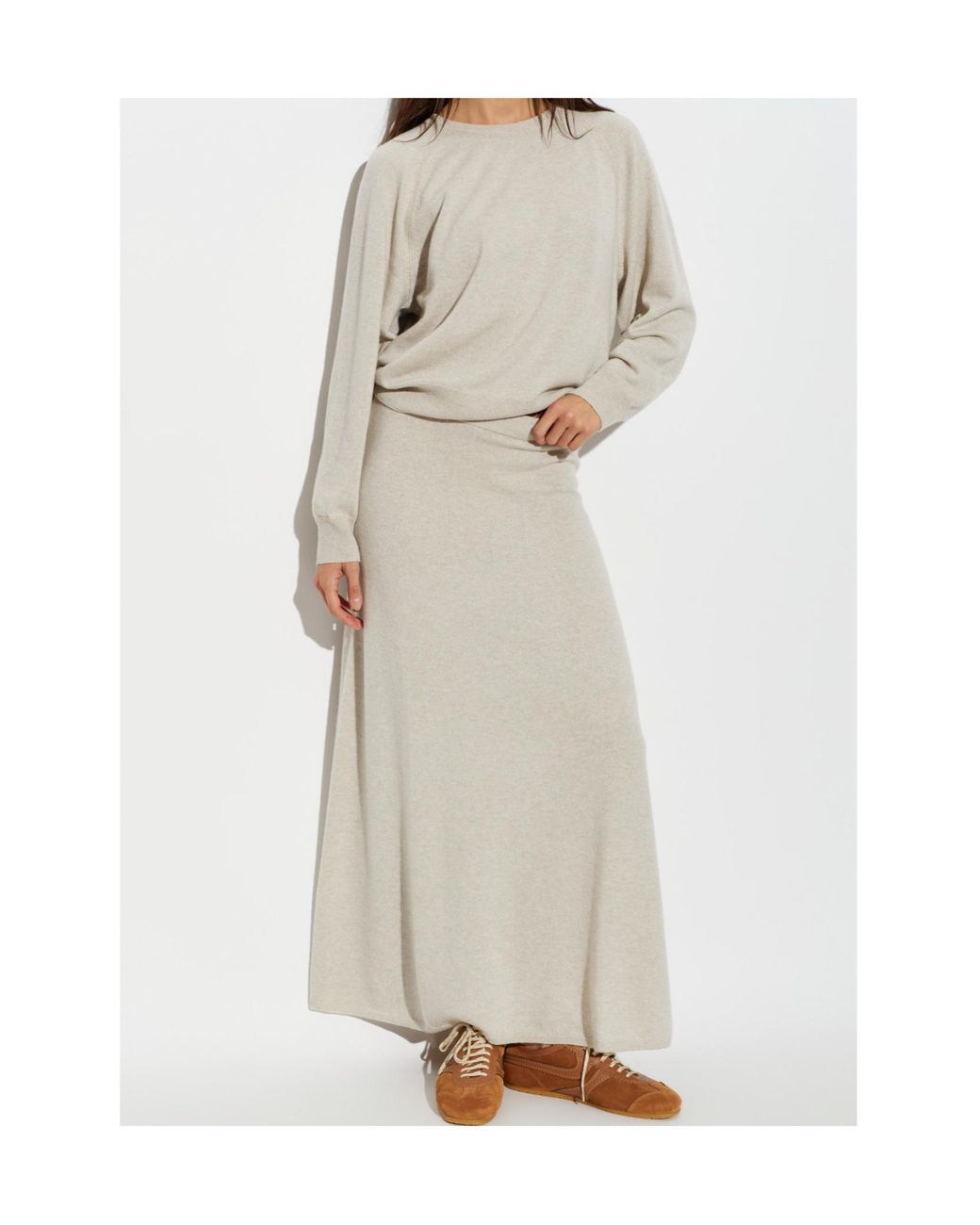 Lisa Yang White Cambie Open-Back Knitted Sweater