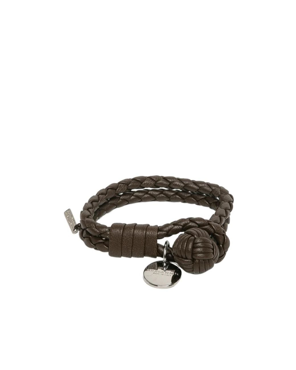 Bottega Veneta White Logo Detail Bracelet
