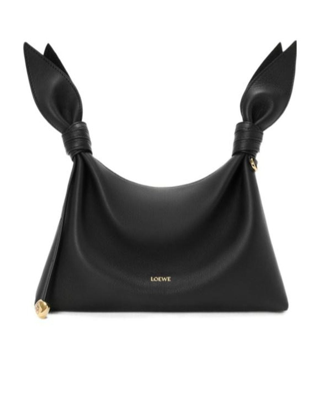 Loewe Black Mini Leather Scarf Shoulder Bag