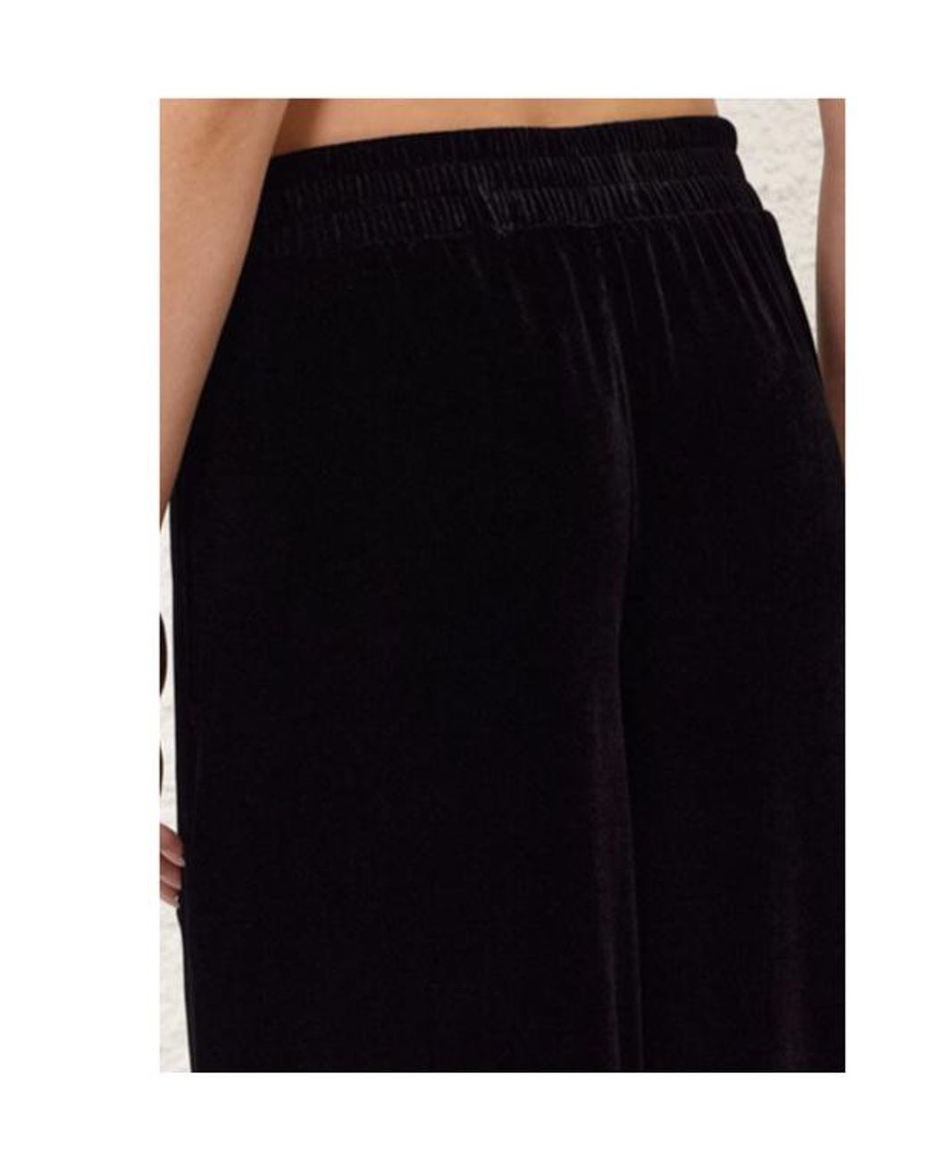 Zimmermann Black Ascent Velvet Relaxed Pants