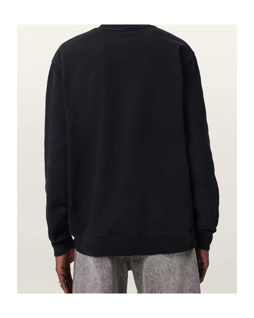 AllSaints Blue Lover Relaxed Crew Neck Jumper for men