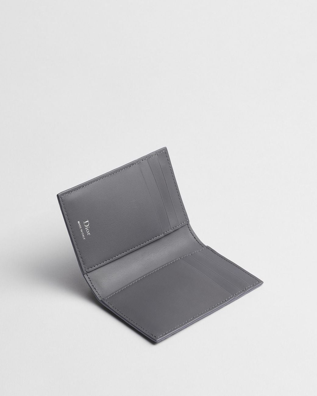 Dior Gray Bifold Card Holder for men
