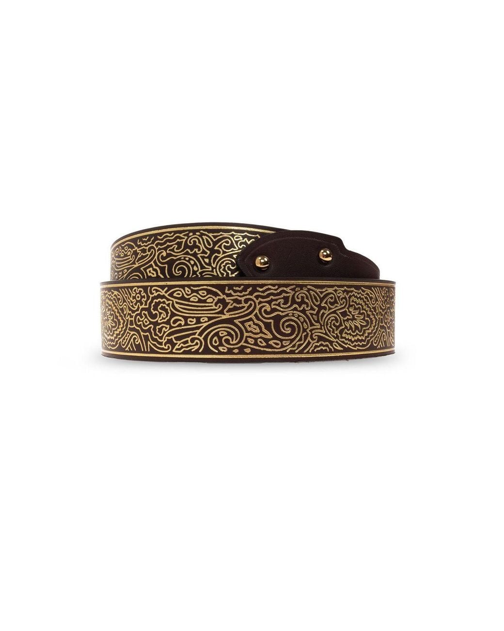 Etro Multicolor Engraved Buckle Belt