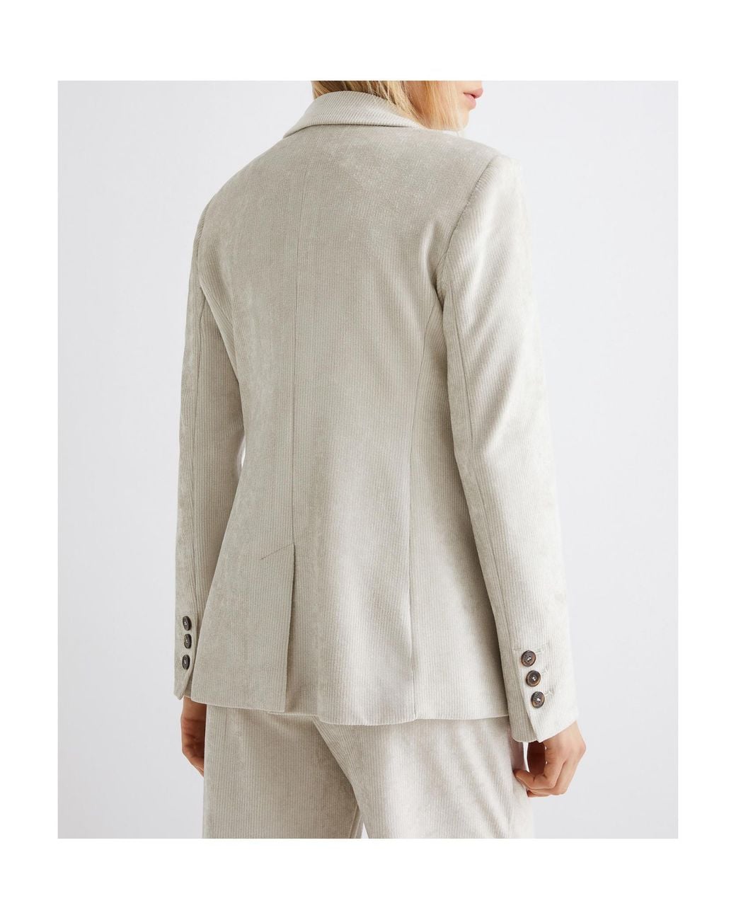 Marella White Corduroy Blazer