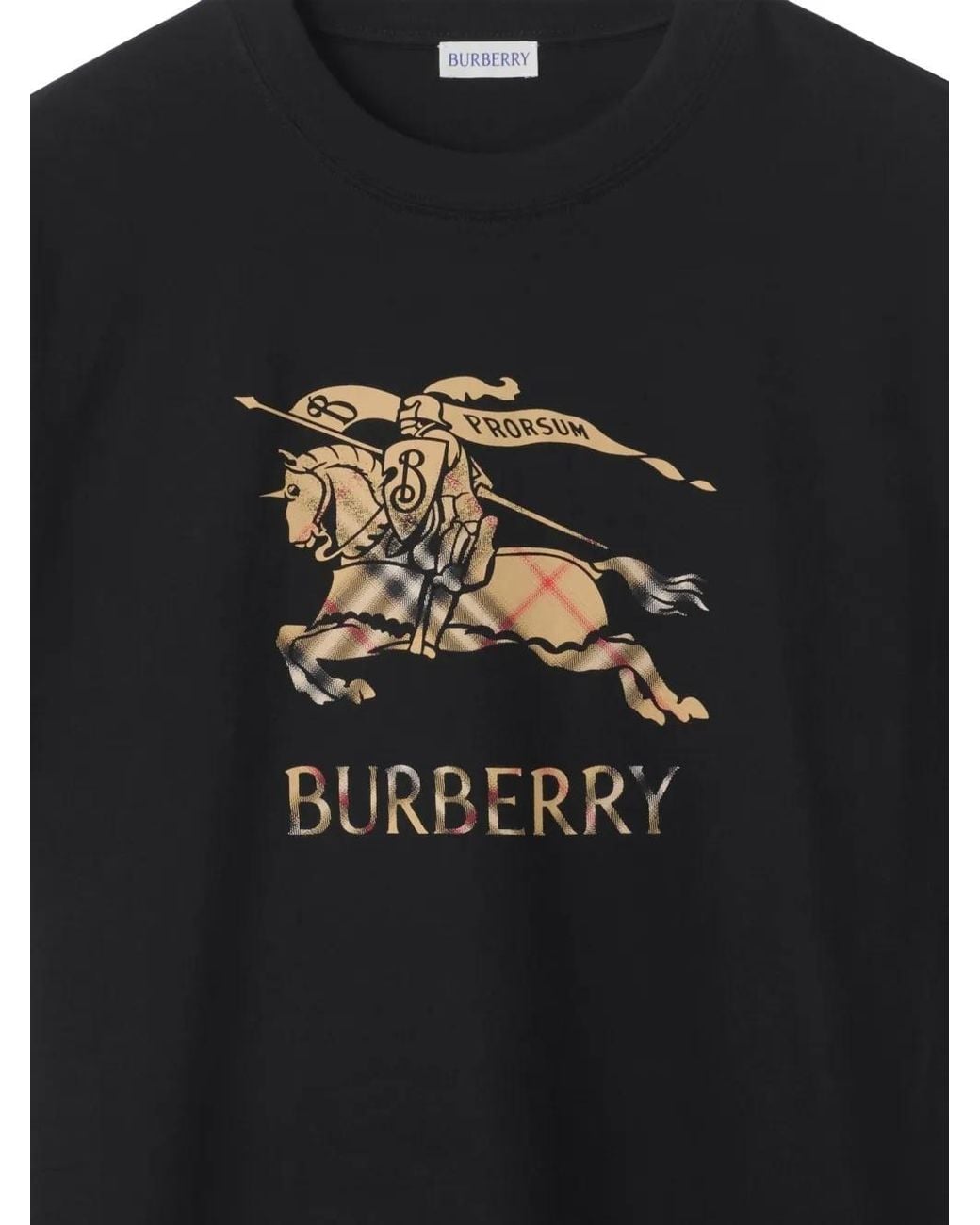 Burberry Black Ekd Ombré T-Shirt for men