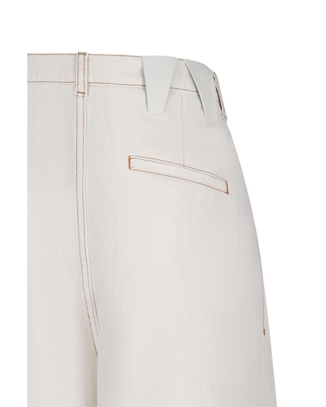 DARKPARK White Straight-Leg Trousers