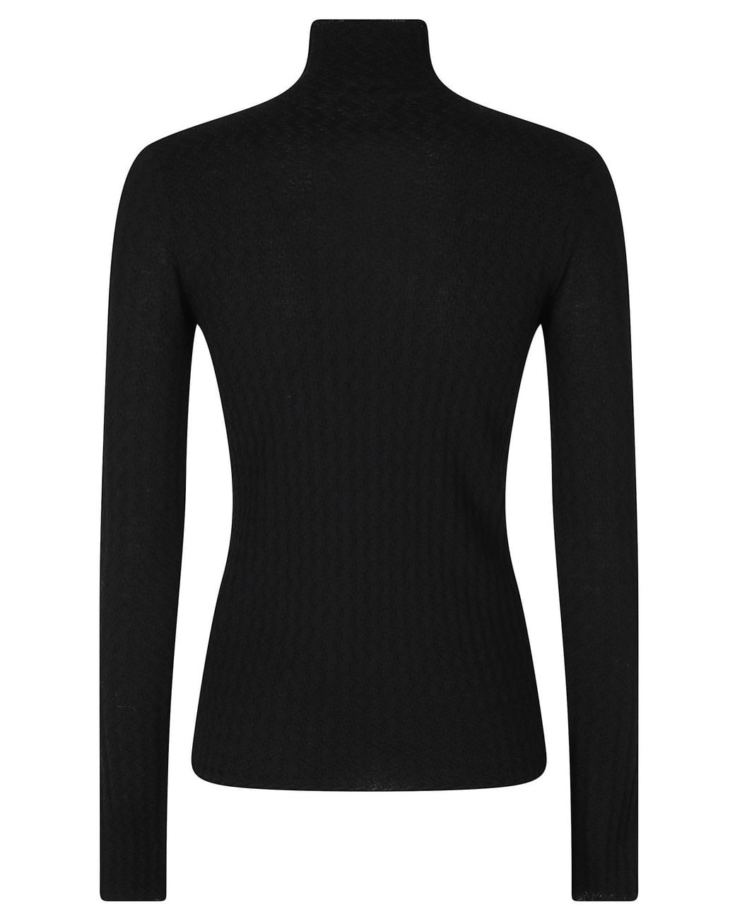 Roberto Collina Black Turtleneck Sweater