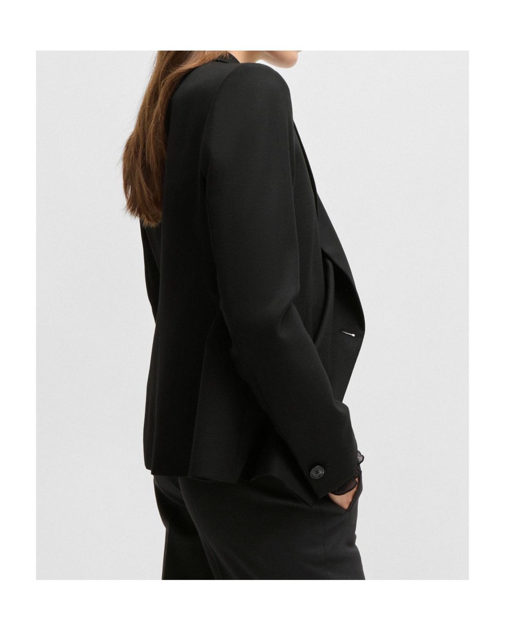 Boss Black Boss Double Breasted Slim-Fit Blazer