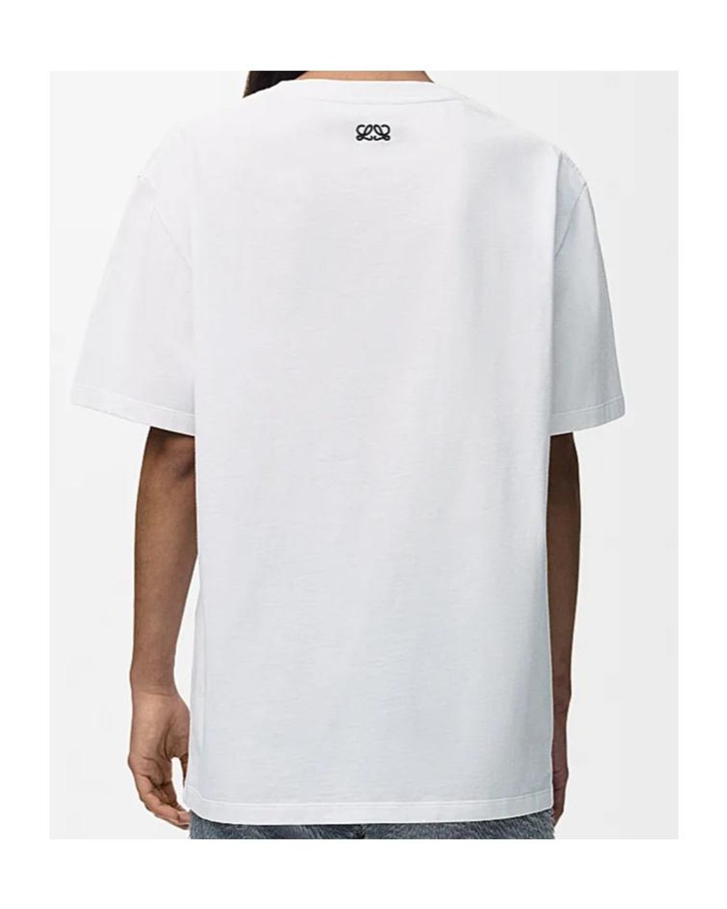 Loewe White Relaxed Fit T-Shirt for men