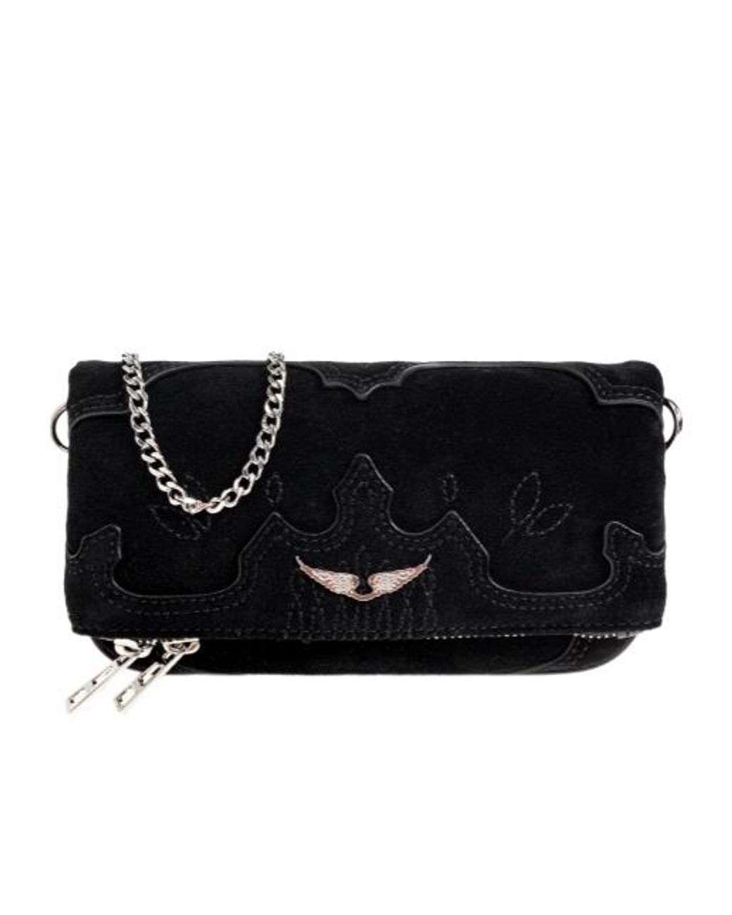 Zadig & Voltaire Black Rock Nano Chain Shoulder Bag