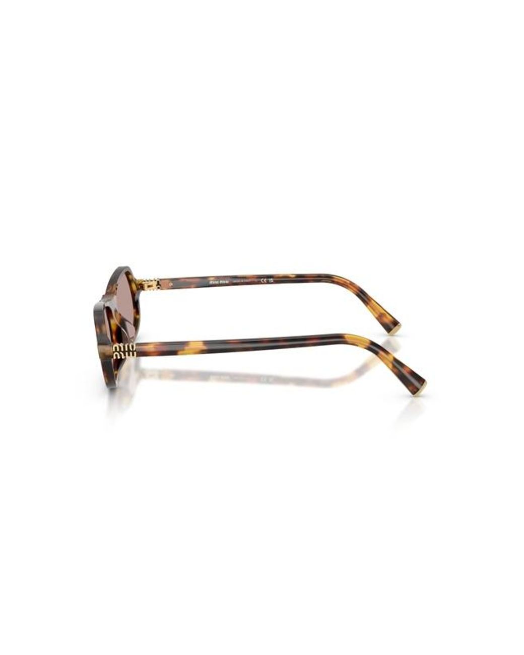 Miu Miu White Eyewear Miu Regard Geometric Frame Sunglasses for men
