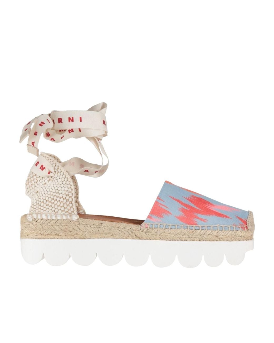 Marni Natural Woven Platform Shoes
