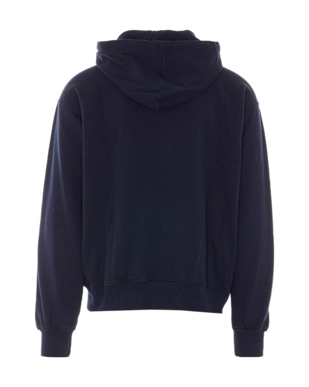 Drole de Monsieur Blue Drôle De Monsieur Back Logo Zip-Up Hoodie for men