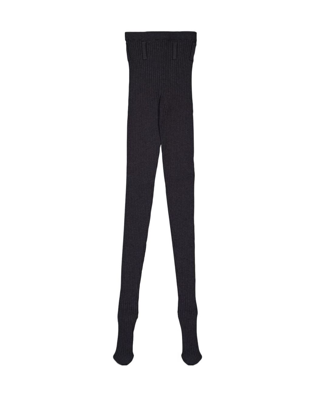 Prada Black Ribbed Leggings