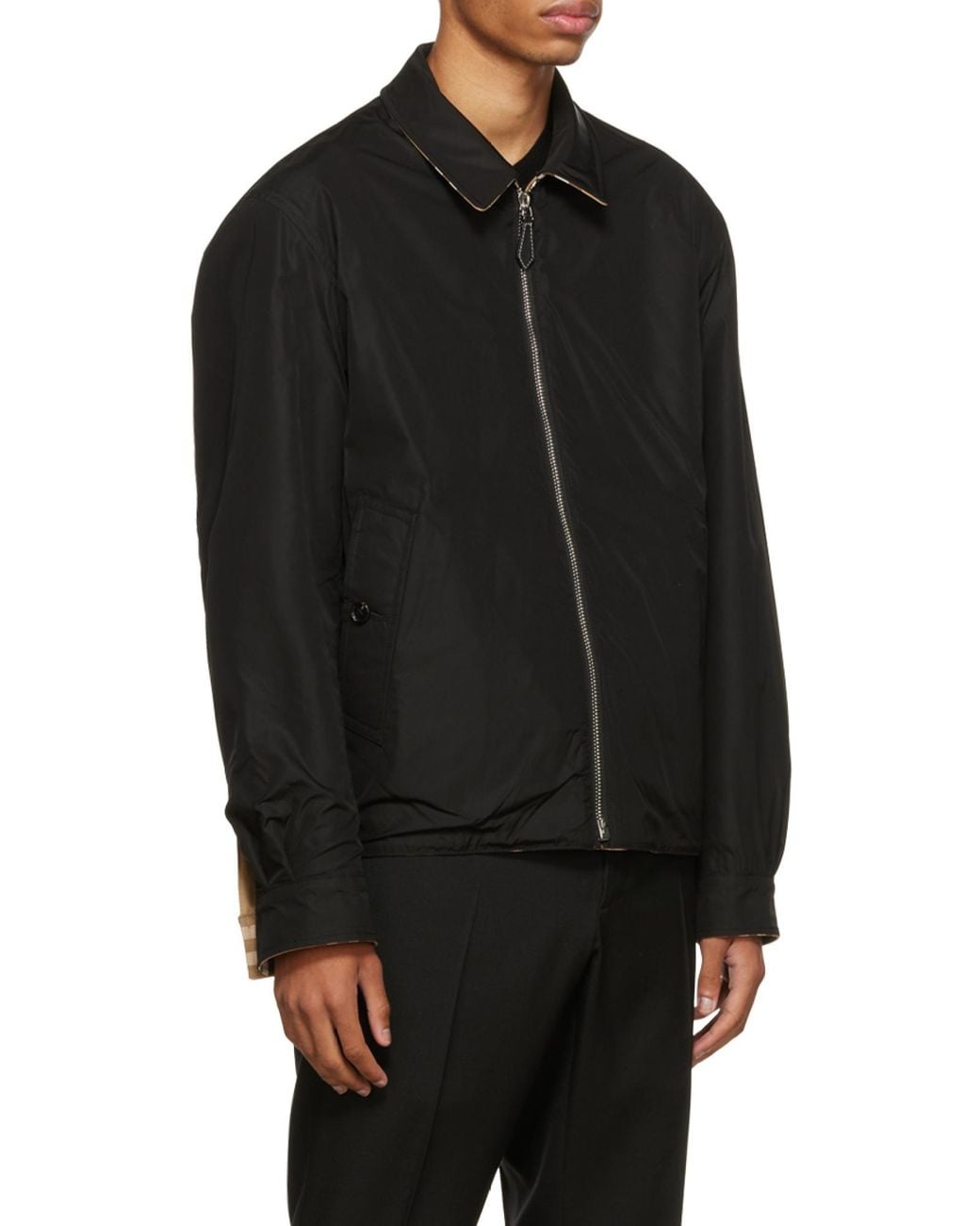 Burberry Brown Reversible Zip-Up Jacket for men