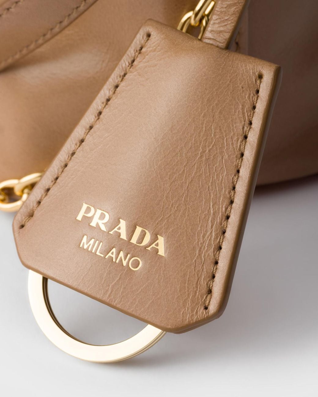 Prada Brown Leather Shoulder Bag