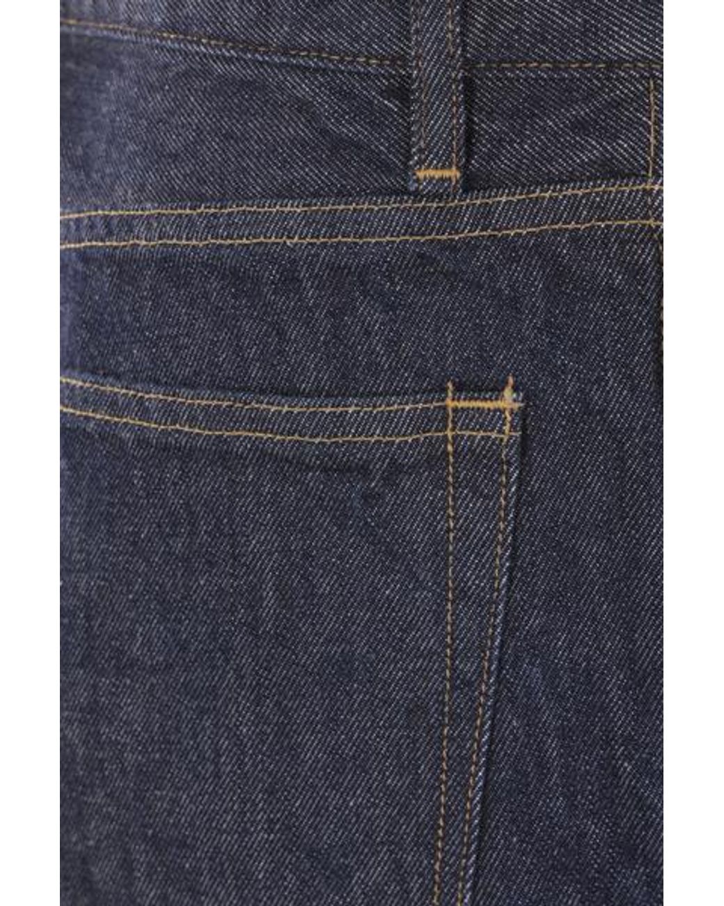 Auralee Blue オーラリー レギュラーフィット ジーンズ for men
