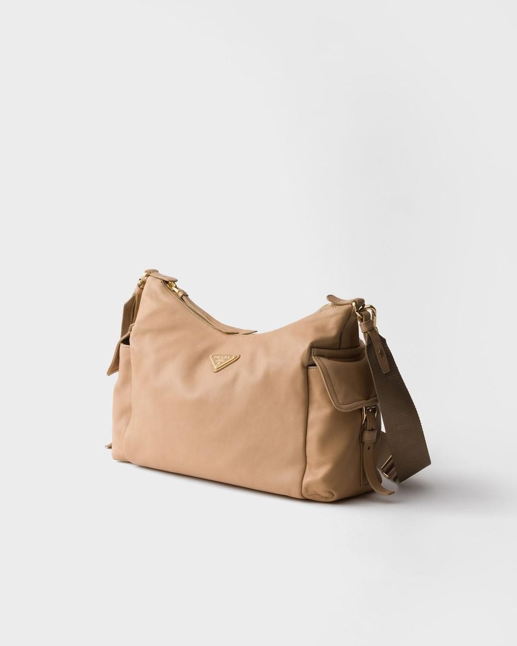 Prada Natural Explore Large Nappa Leather Bag