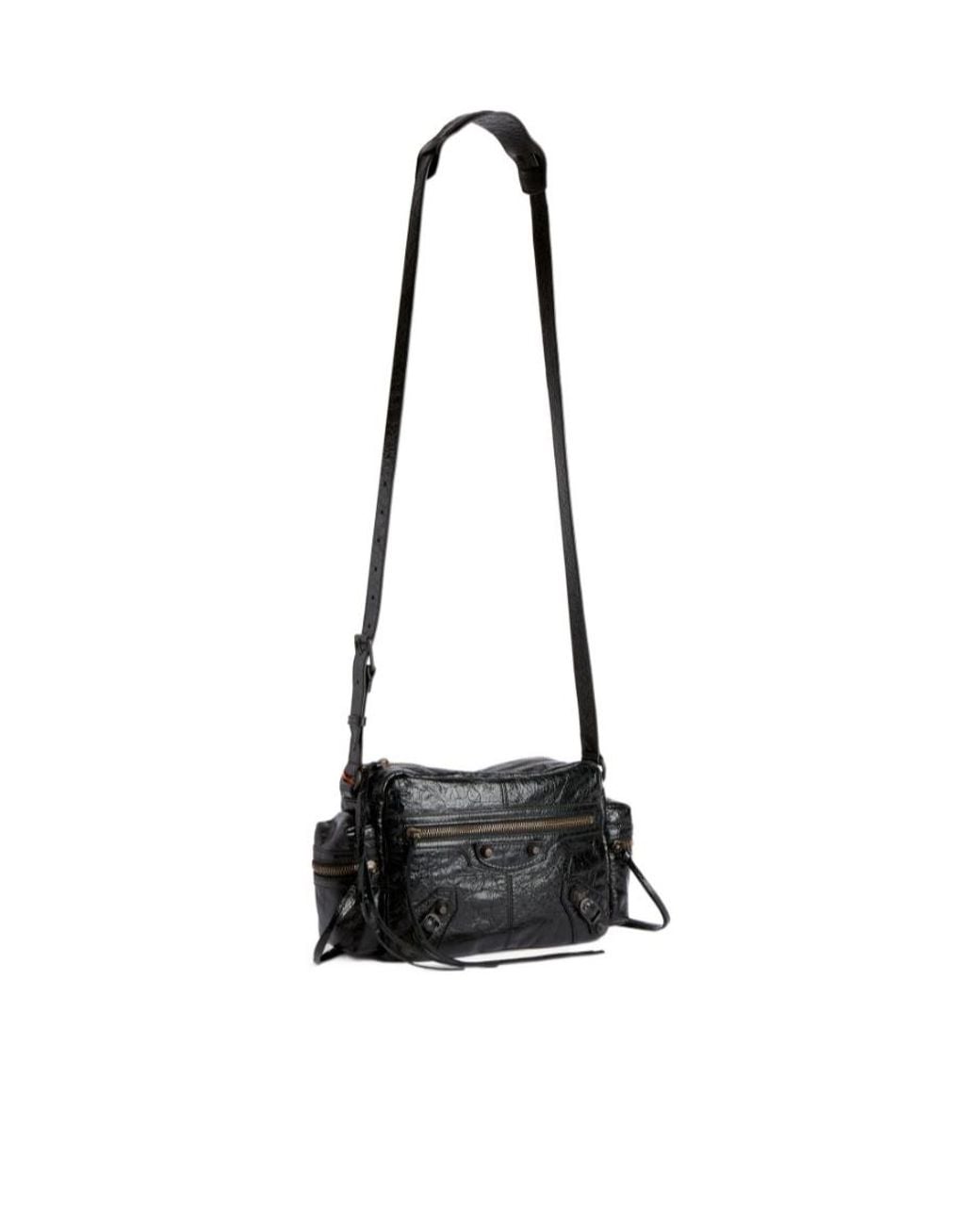 Balenciaga White Le City Messenger Bag for men