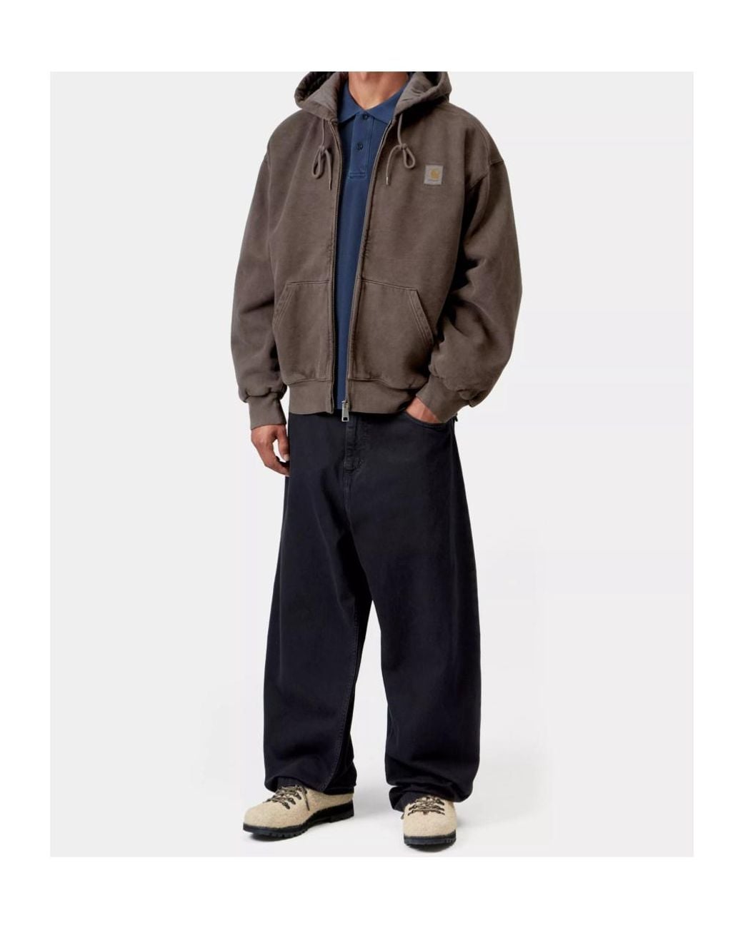 Carhartt Brown Hooded Vista Jacket for men