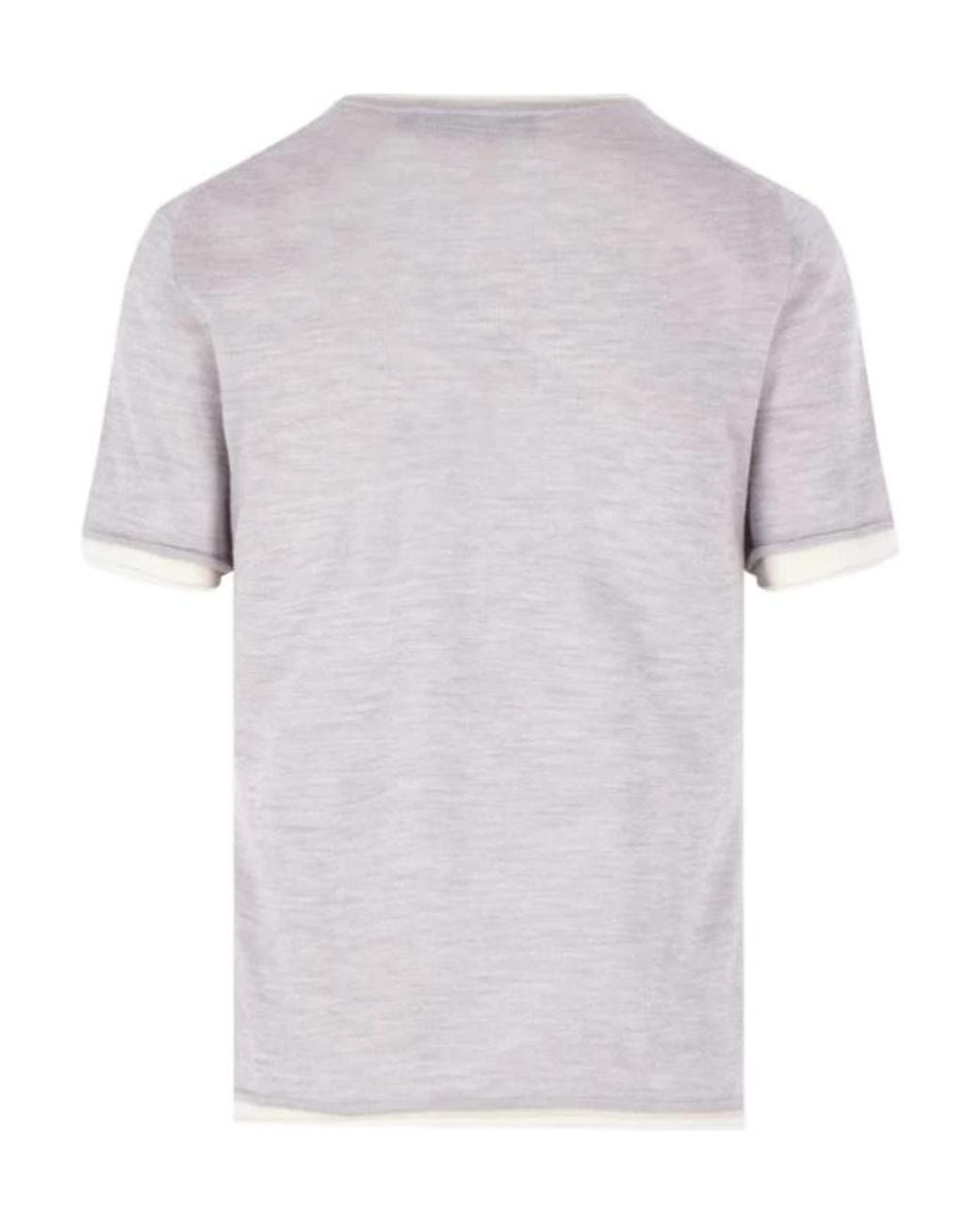 arch4 White Knitted Short-Sleeved T-Shirt