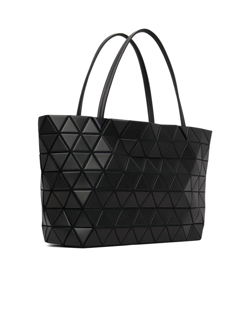 Issey Miyake Black Geometric-Panell Tote Bag