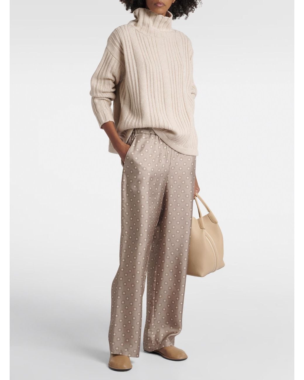 Max Mara Natural Vitalba Turtleneck Jumper