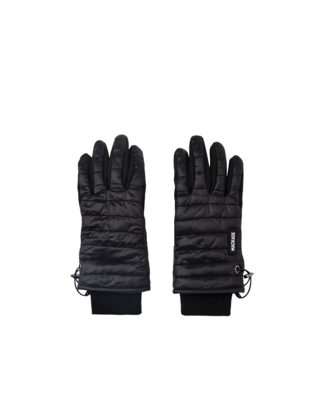 Mackage Black Logo Labeling Gloves for men