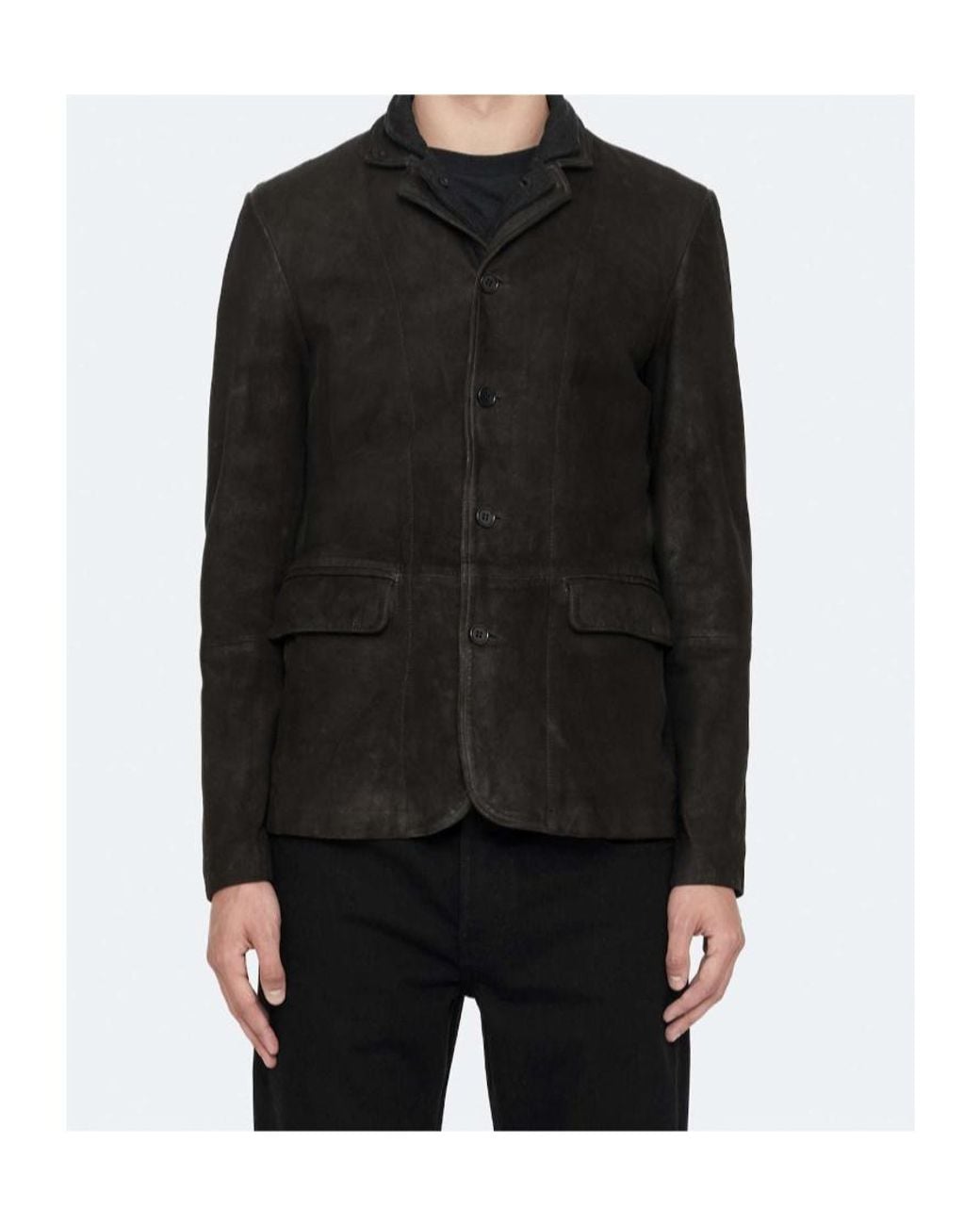 AllSaints Black Classic Tailored Jacket for men
