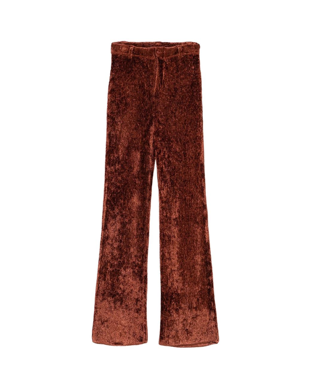 AYA MUSE Red Knitted Trousers