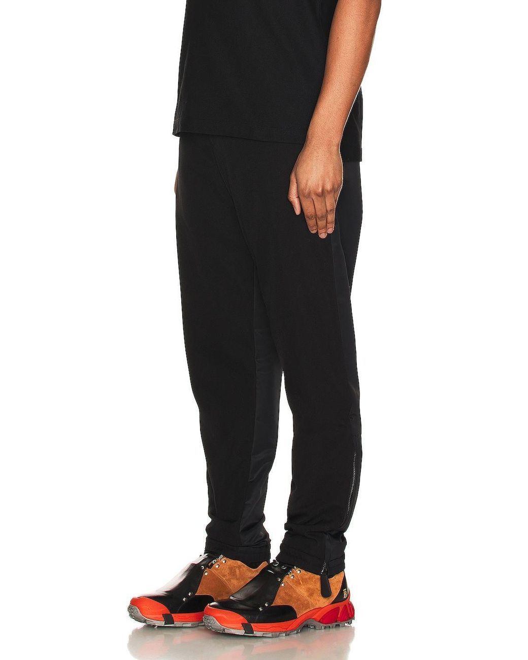 Burberry Black Zip-Details Trousers for men