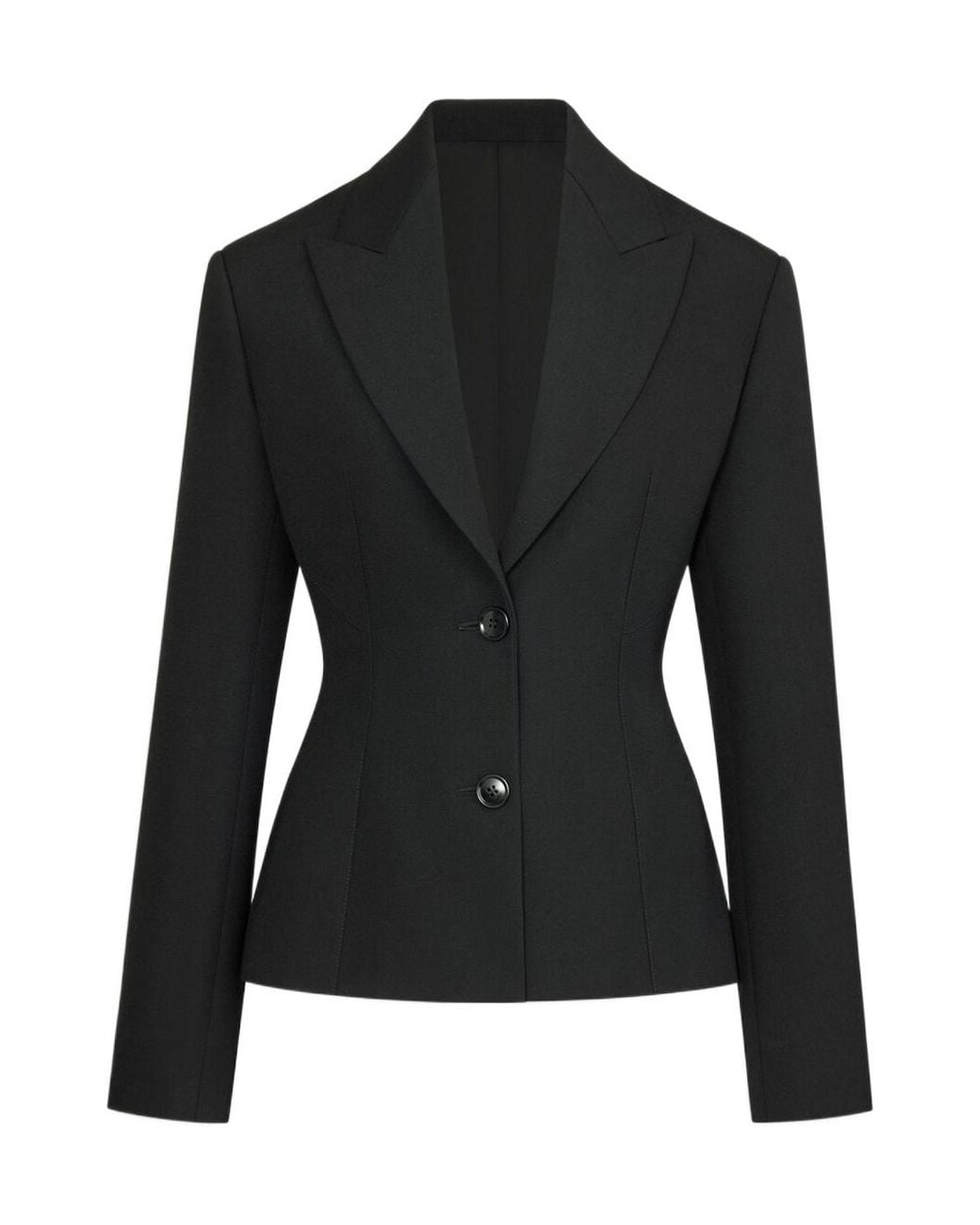 Alaïa Black Light Wool Single-Breasted Jacket
