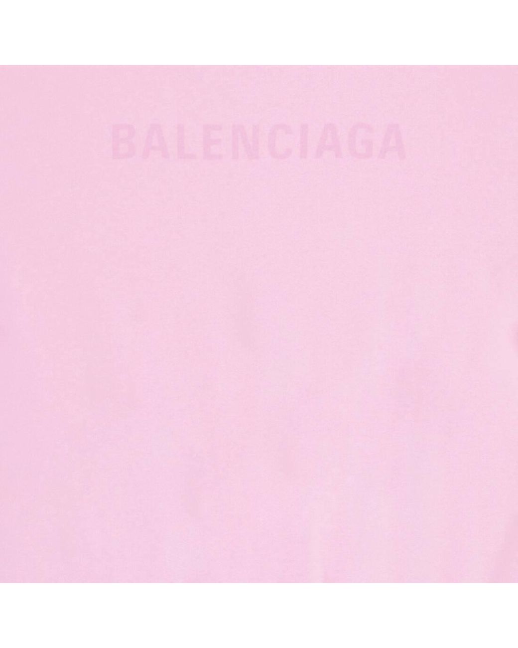 Balenciaga Pink Logo Printed Oversize Hoodie