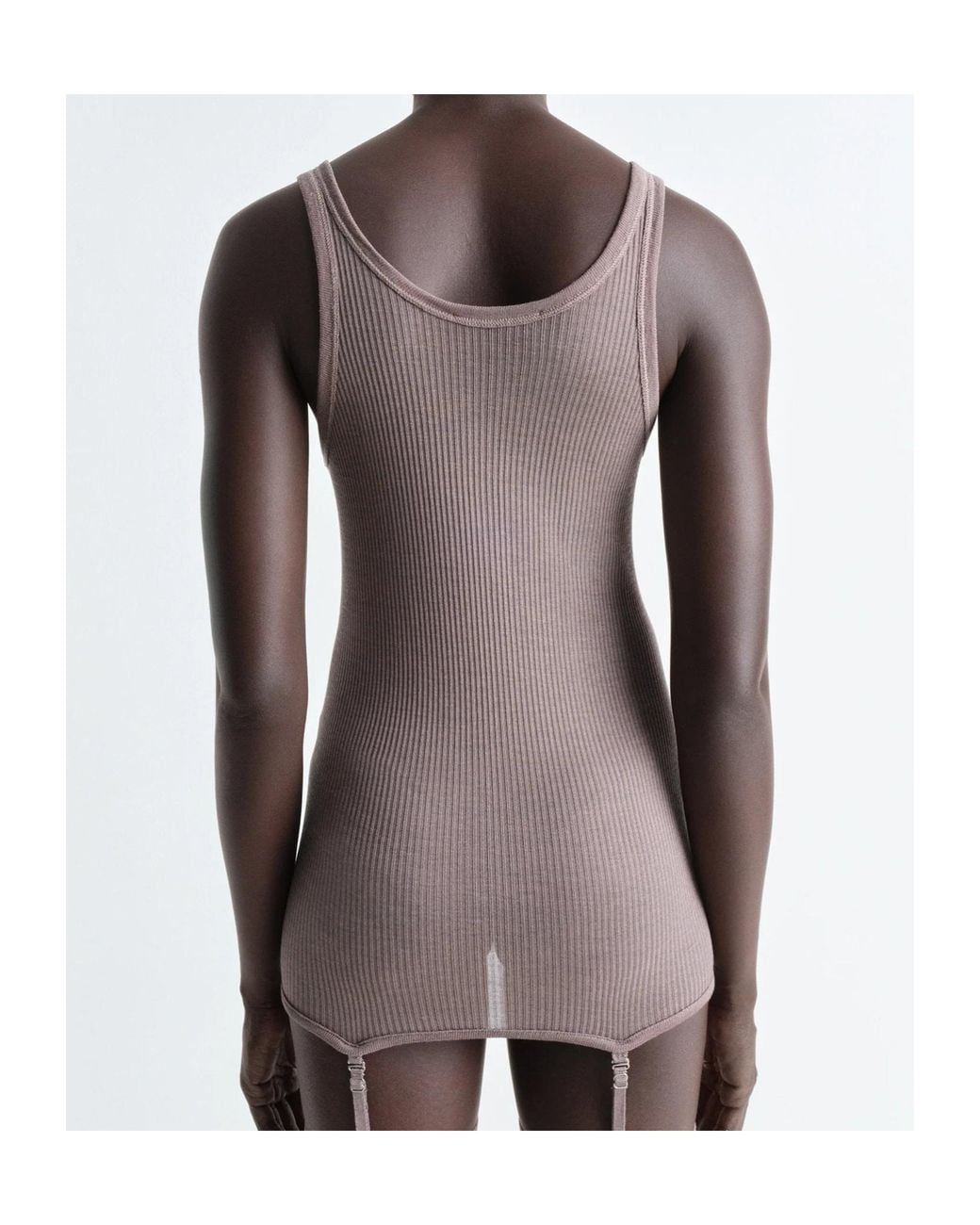 Lemaire Purple Seamless Wool Tank Top