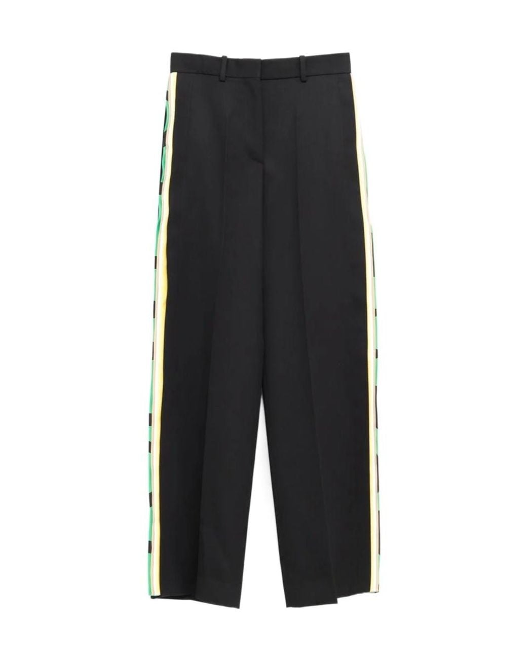 Loewe Black Side-Striped Straight-Leg Pants